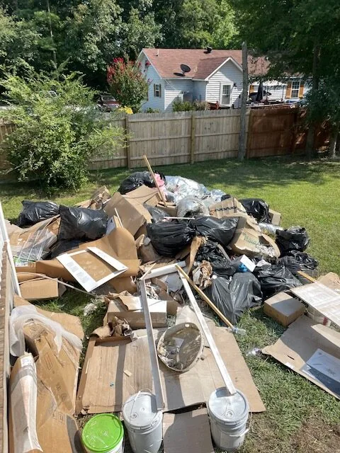 Construction debris cleanup, Charlotte