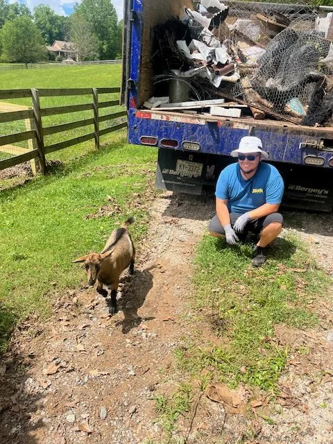 Junk removal for our GOAT client, Huntersville
