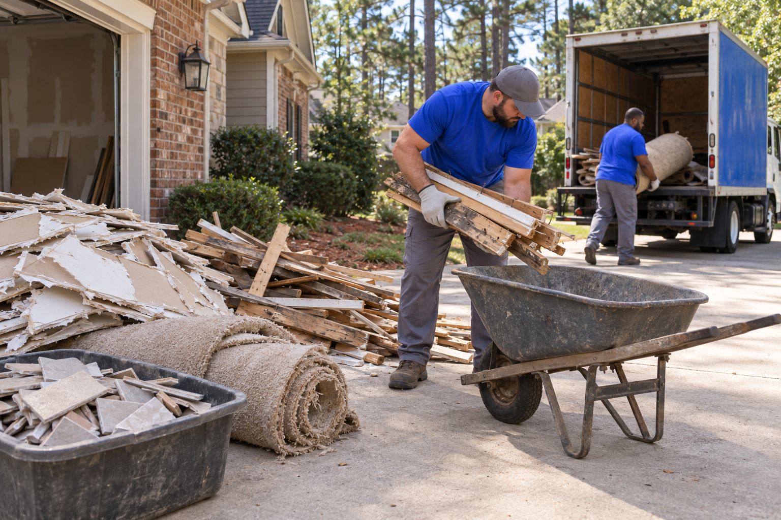 Construction waste removal by Junk Punk